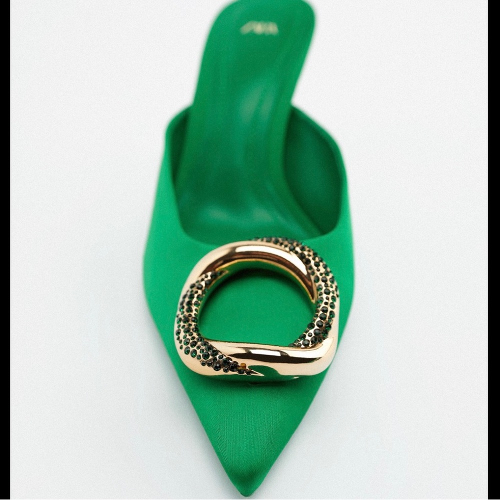 ZARA Embellished Mules - Picture 3 of 16